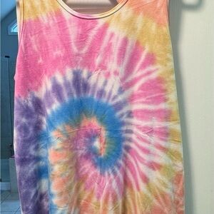 Colorful Tie-Dye Tank Top